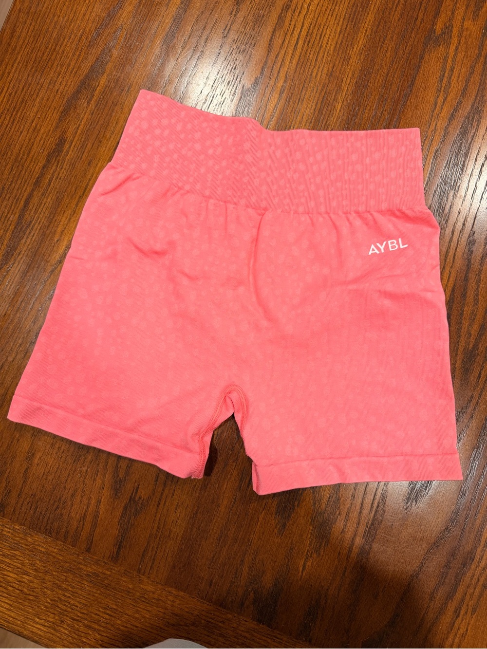 AYBL Workout Shorts — Pink, size M